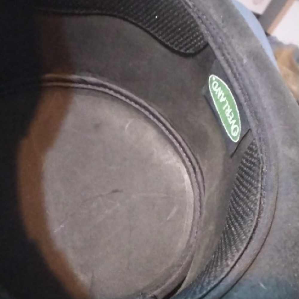 Overland Black Leather Buffalo Nickel Hat